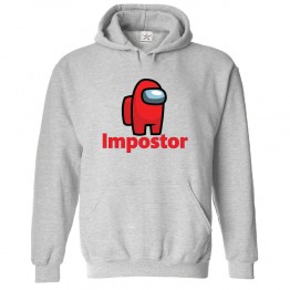 Among Us Impostor Classic Unisex Kids and Adults Pullover Hoodie For Gaming Fans						 									 									